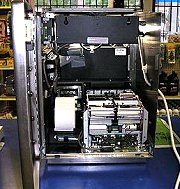 open atm shoing inside of the qualtex weathermaster counter top version